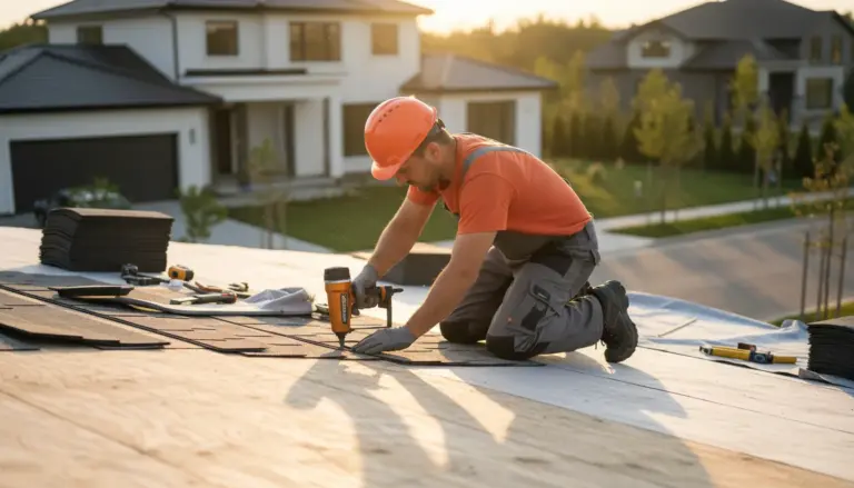 Asphalt shingle installation
