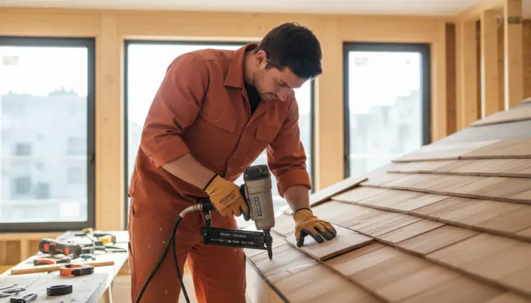 Cedar shake installation