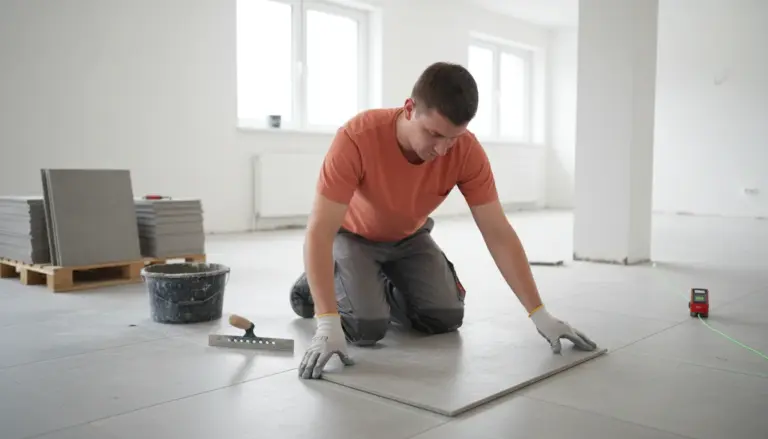 Ceramic tile installation