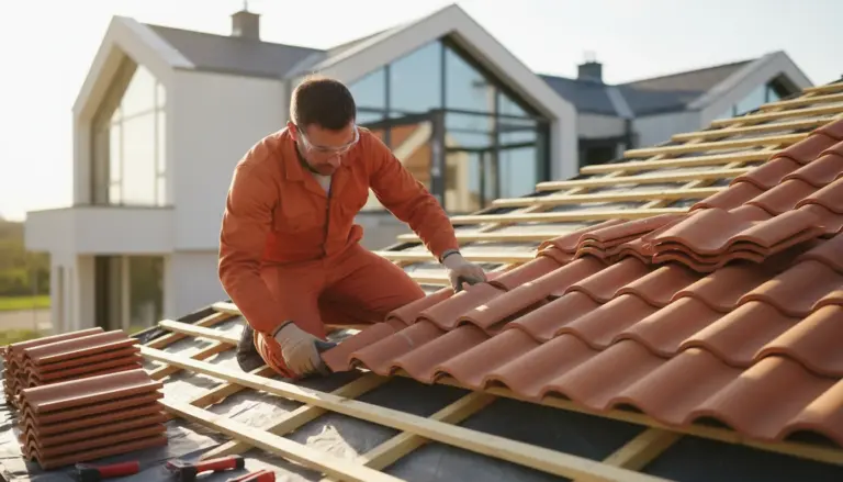 Clay tile installation