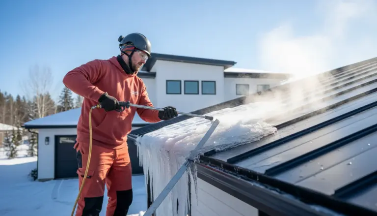 Ice dam repair