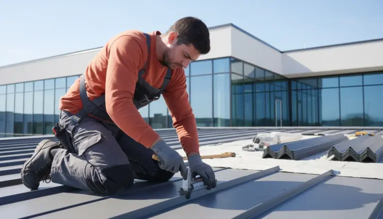 Metal roofing installation