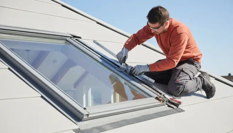 Skylight flashing repair