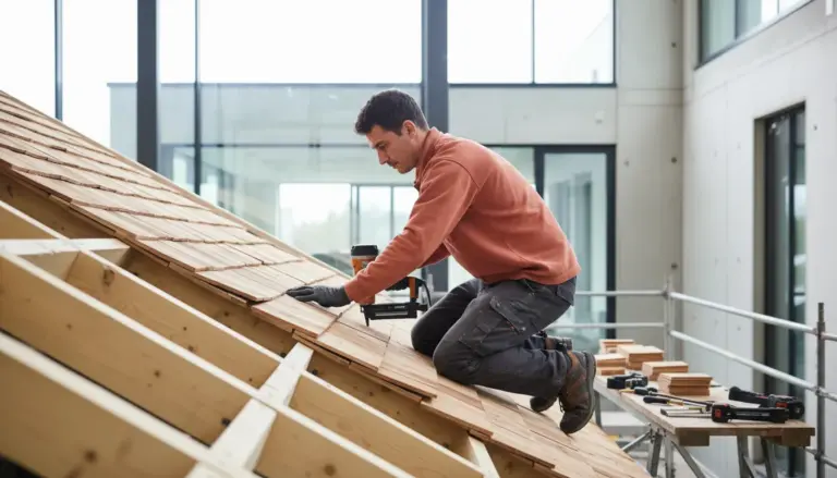 Wood shingle installation
